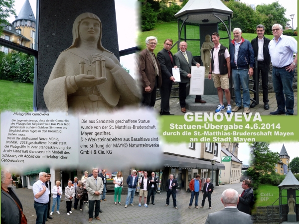 2014.6.4 HP Coll GENOVEVA StatueUebergabe