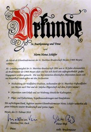 2018.2 SMB MY BrdSchTg 3.2 EHRENBRUDERMEISTER Urkunde